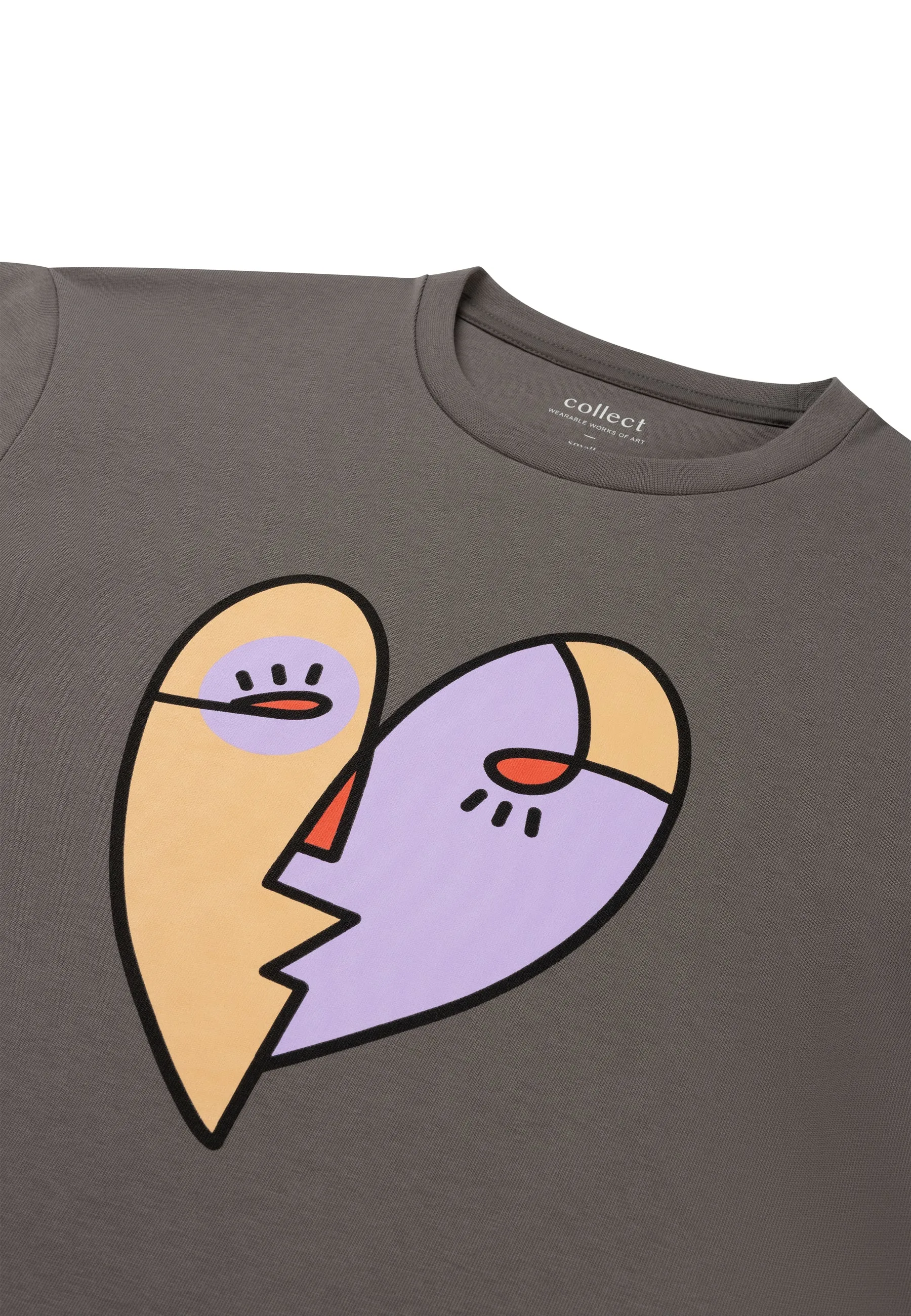 Heart T-shirt Grey