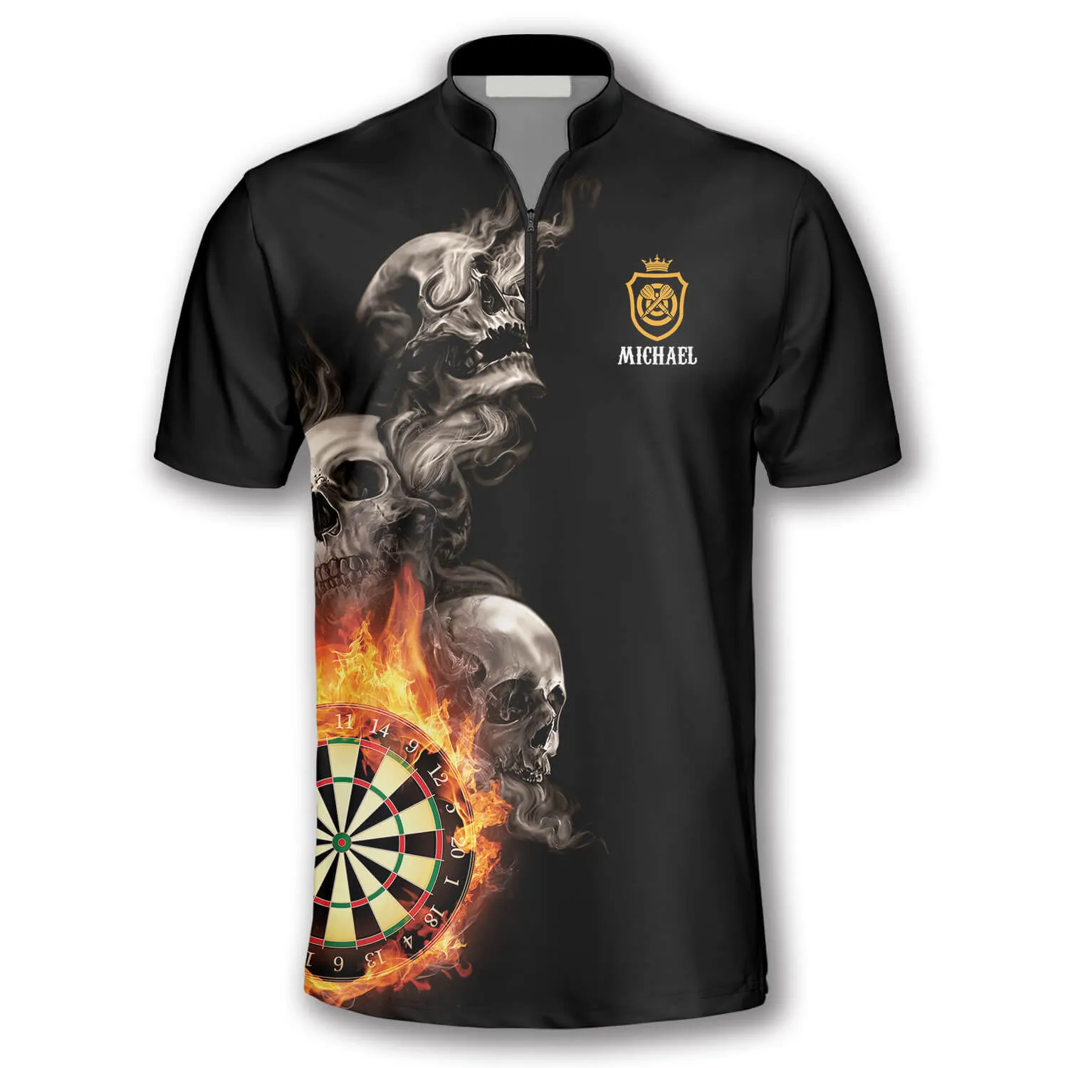 Hello Darkness My Old Friend Custom Darts Jerseys for Men, Dart Shirt, Skull Shirt