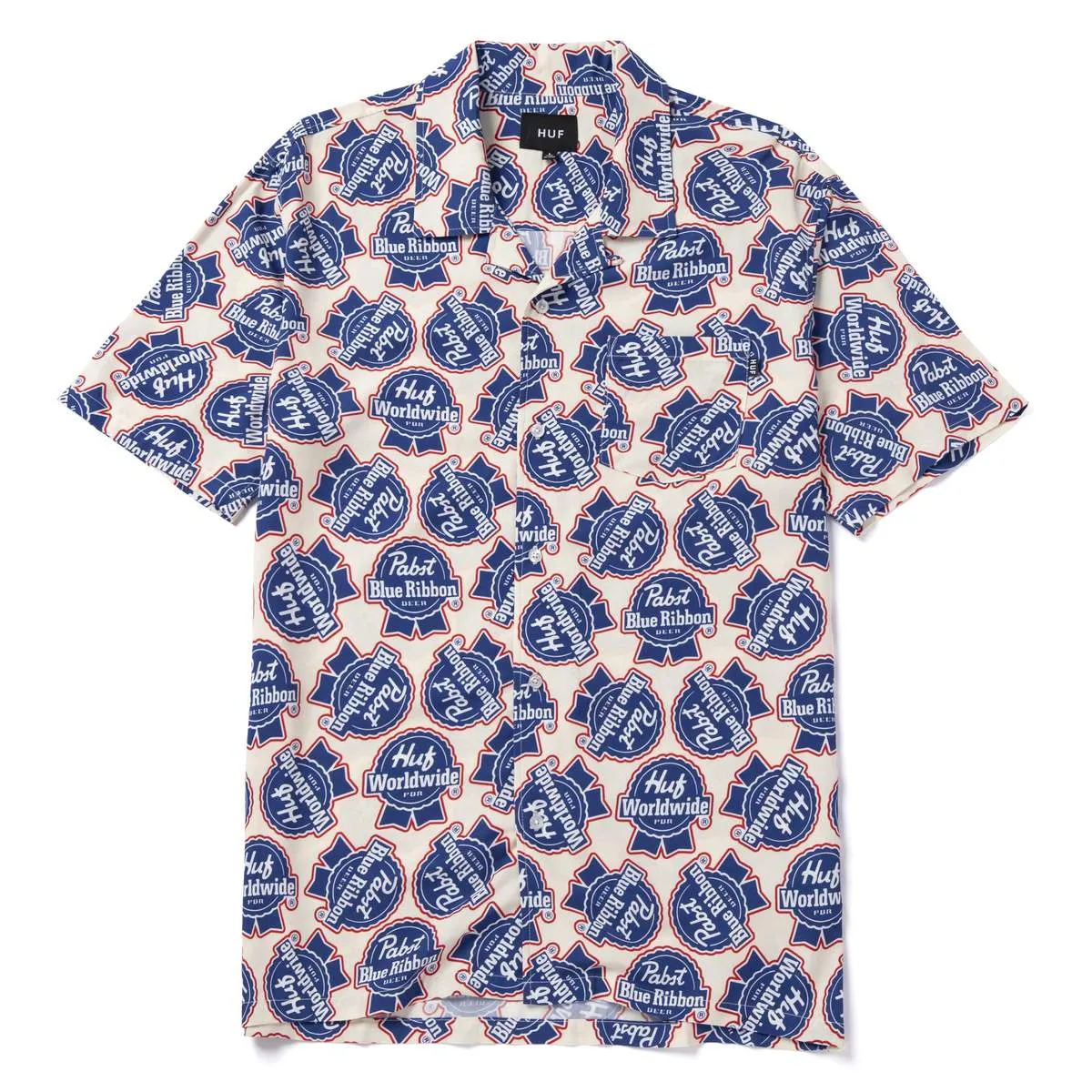 HUF x PBR Rayon Short Sleeve Woven Shirt