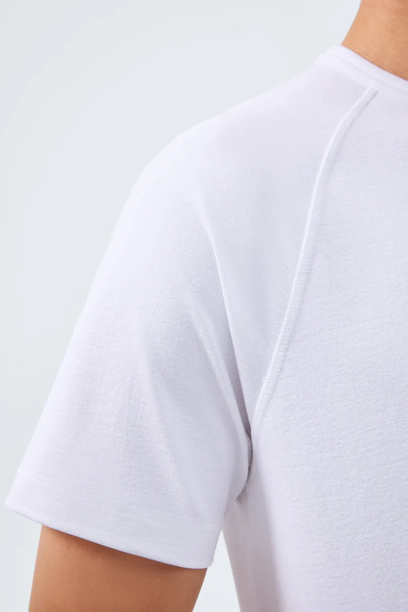 InstantCool Raglan Curved Hem T-Shirt | White WH001Z