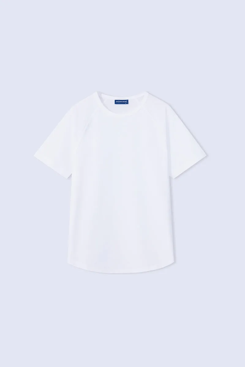 InstantCool Raglan Curved Hem T-Shirt | White WH001Z