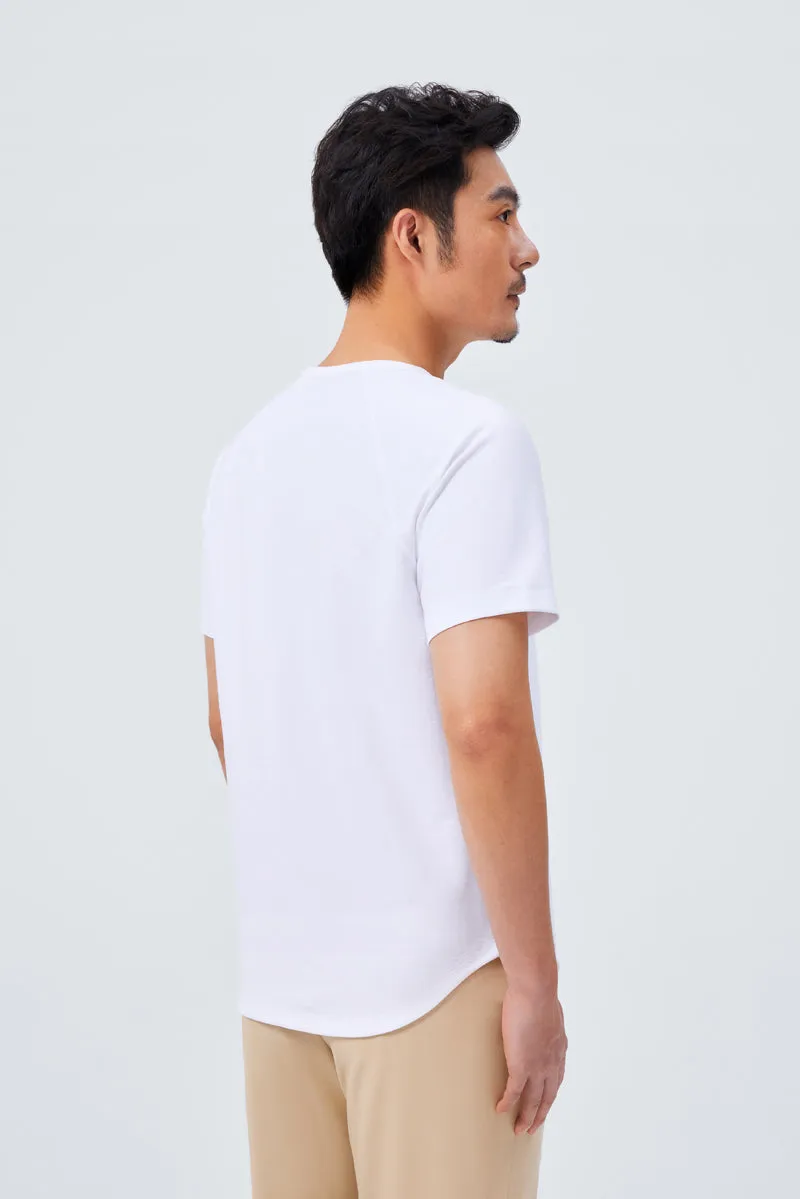 InstantCool Raglan Curved Hem T-Shirt | White WH001Z