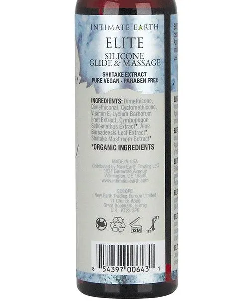 Intimate Earth Elite Velvet Touch Silicone Glide & Massage Oil - 120ml