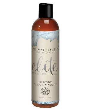 Intimate Earth Elite Velvet Touch Silicone Glide & Massage Oil - 120ml