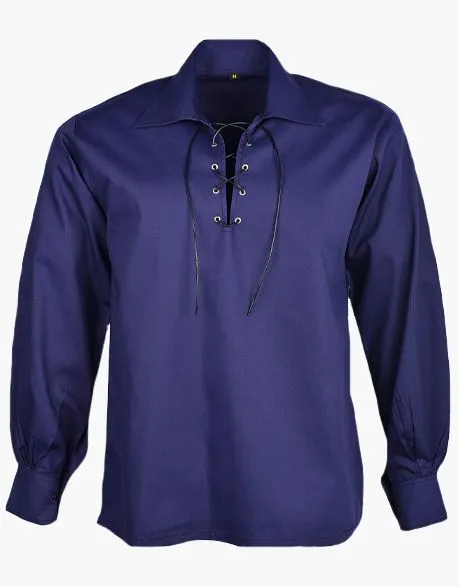 JACOBITE GHILLIE SHIRT IN NAVY BLUE