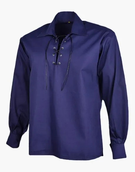 JACOBITE GHILLIE SHIRT IN NAVY BLUE