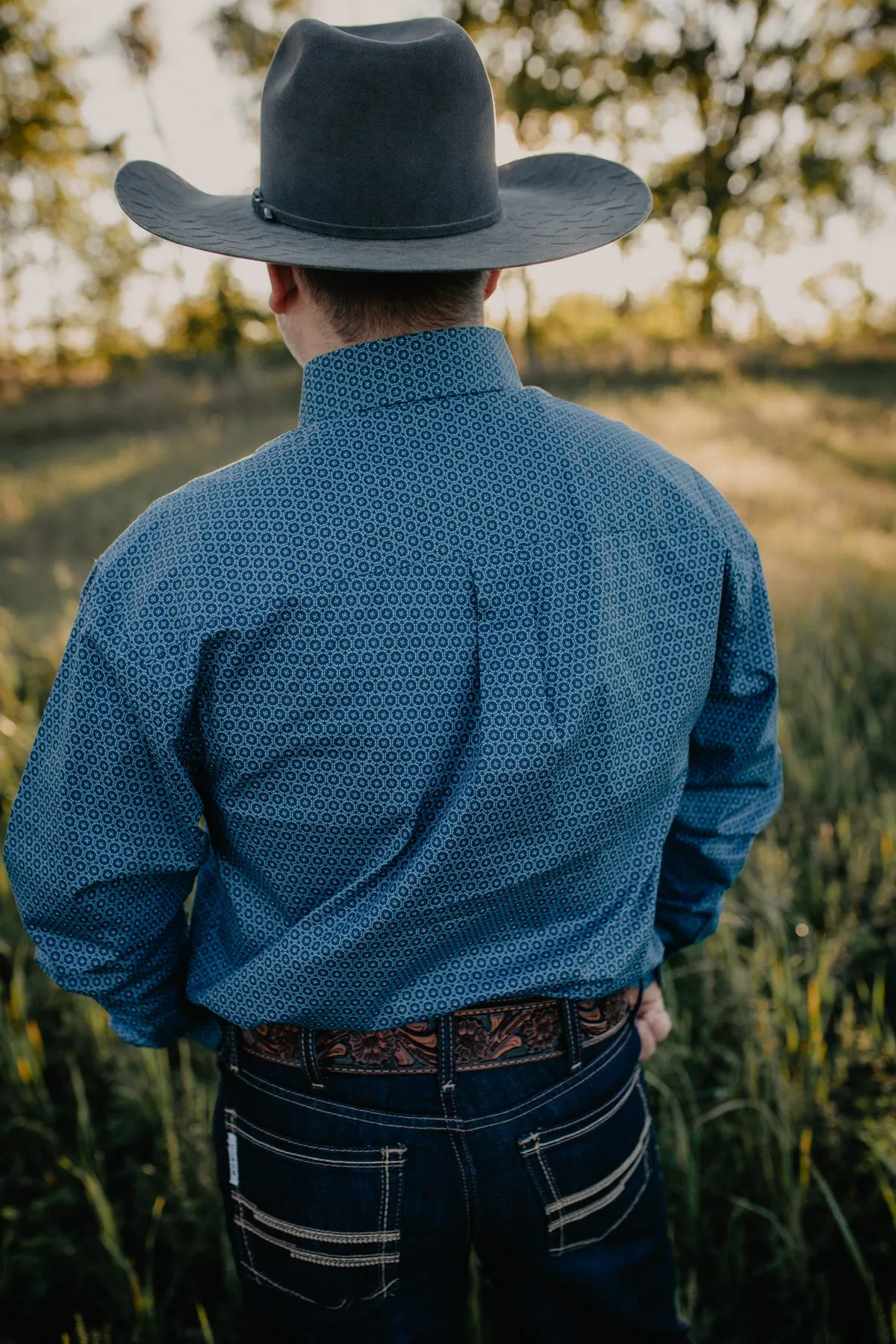 'Kev' Wrangler George Strait Men’s Long Sleeve Button Down