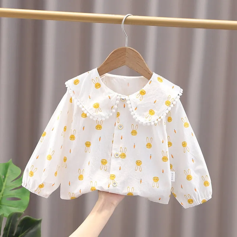 Kids Shirt Clothes Blouses Infant Boy Plaid Cotton Tops 1-4 Years Kids Long Sleeves Shirt