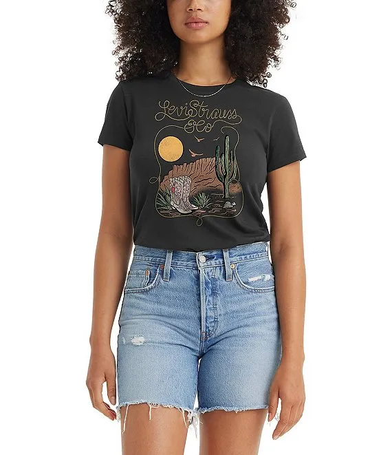 Levi Perfect T-shirt - BOOTS IN THE DESERT PIRATE BLACK