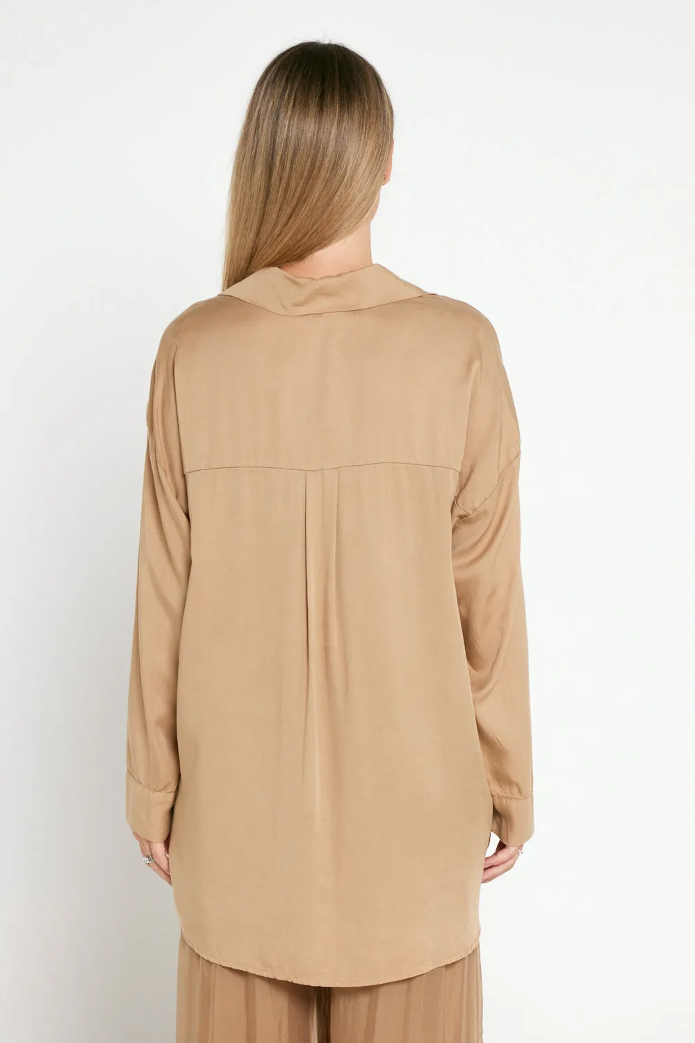 Lorna Luxe Rhinestone Shirt - Caramel Floral