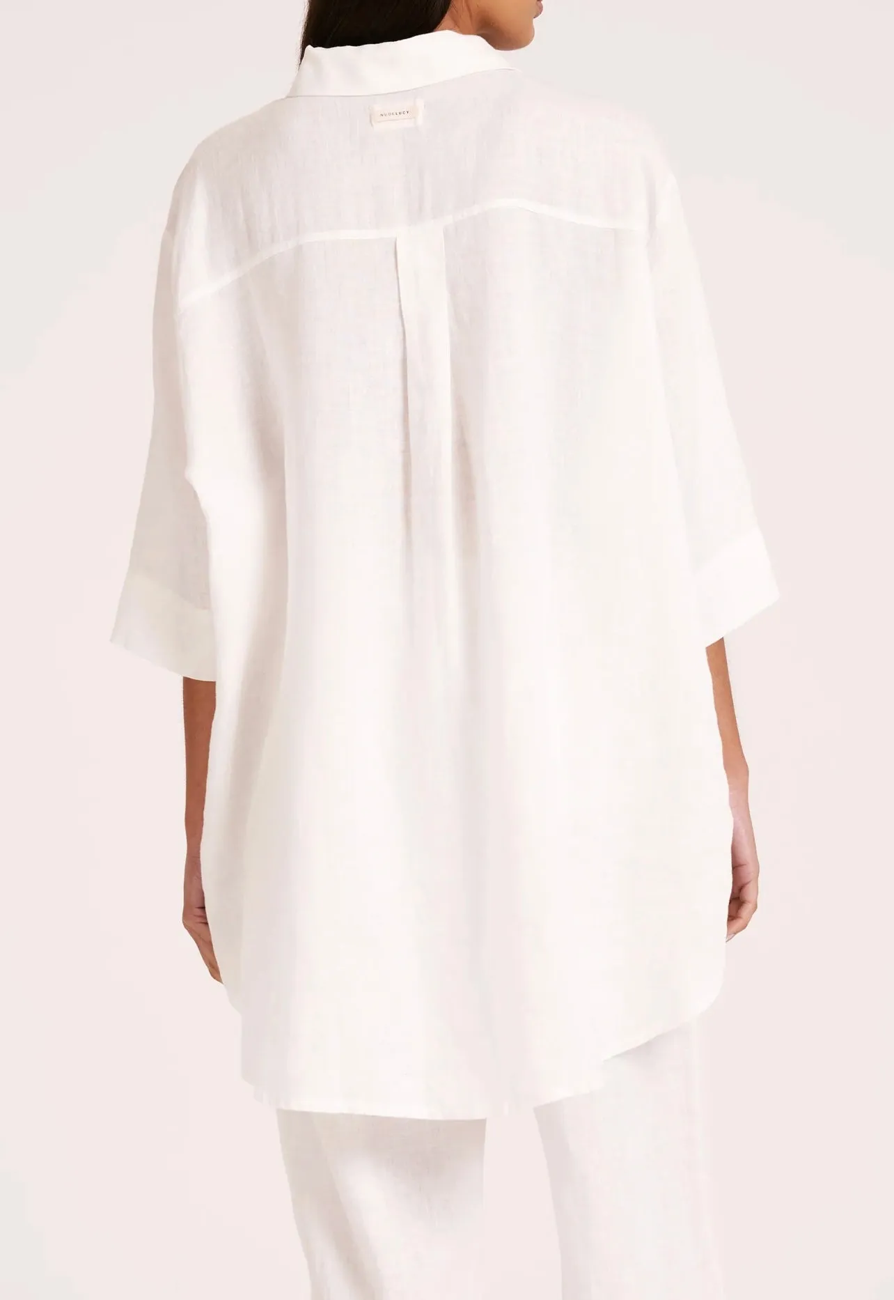 Lounge Linen Longline Shirt