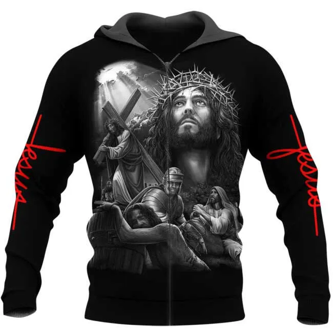 Love Jesus 3D All Over Printed Shirt, Sublimation Jesus T Shirt, Jesus Hoodie 3D