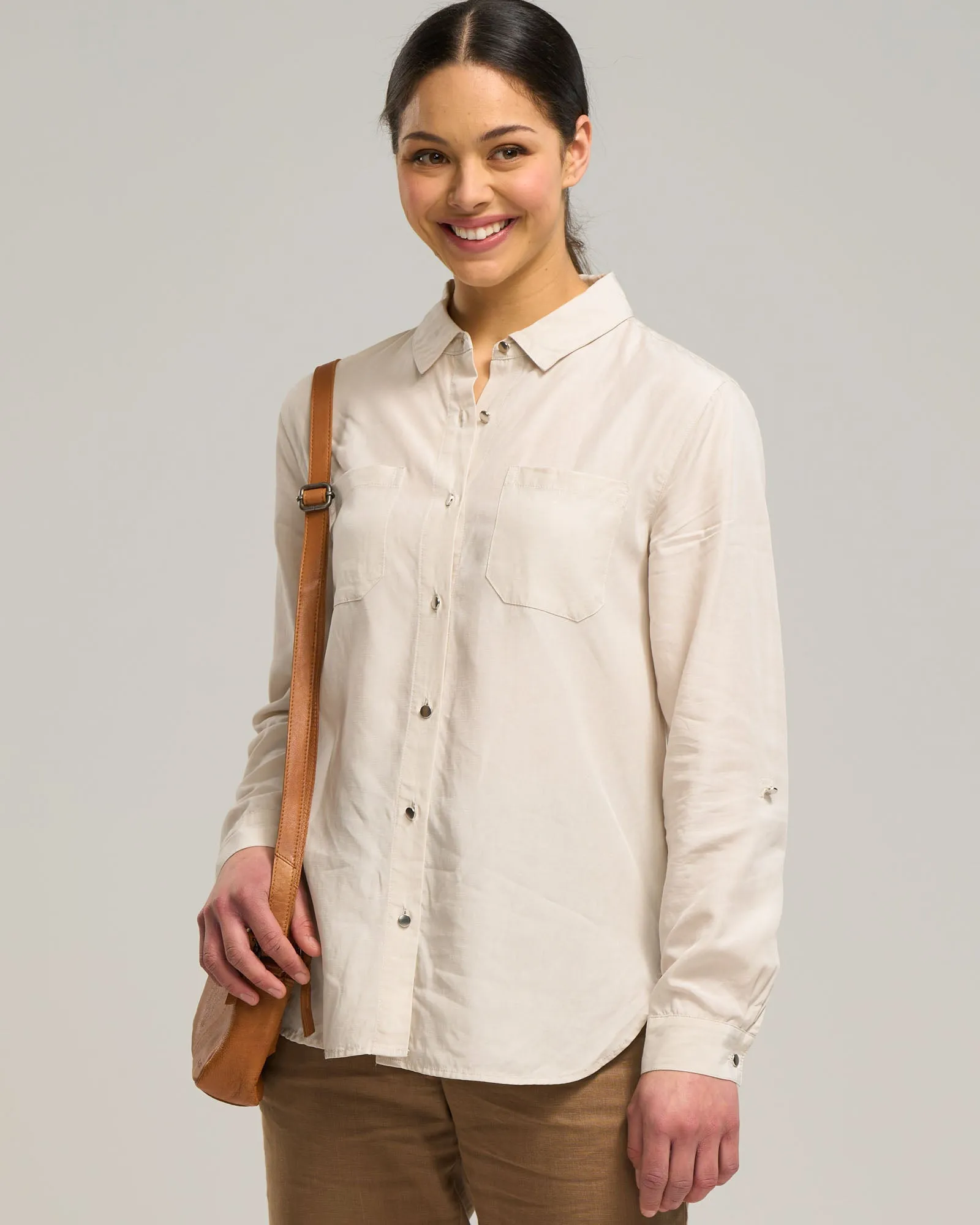 LYOCELL LINEN POCKET SHIRT