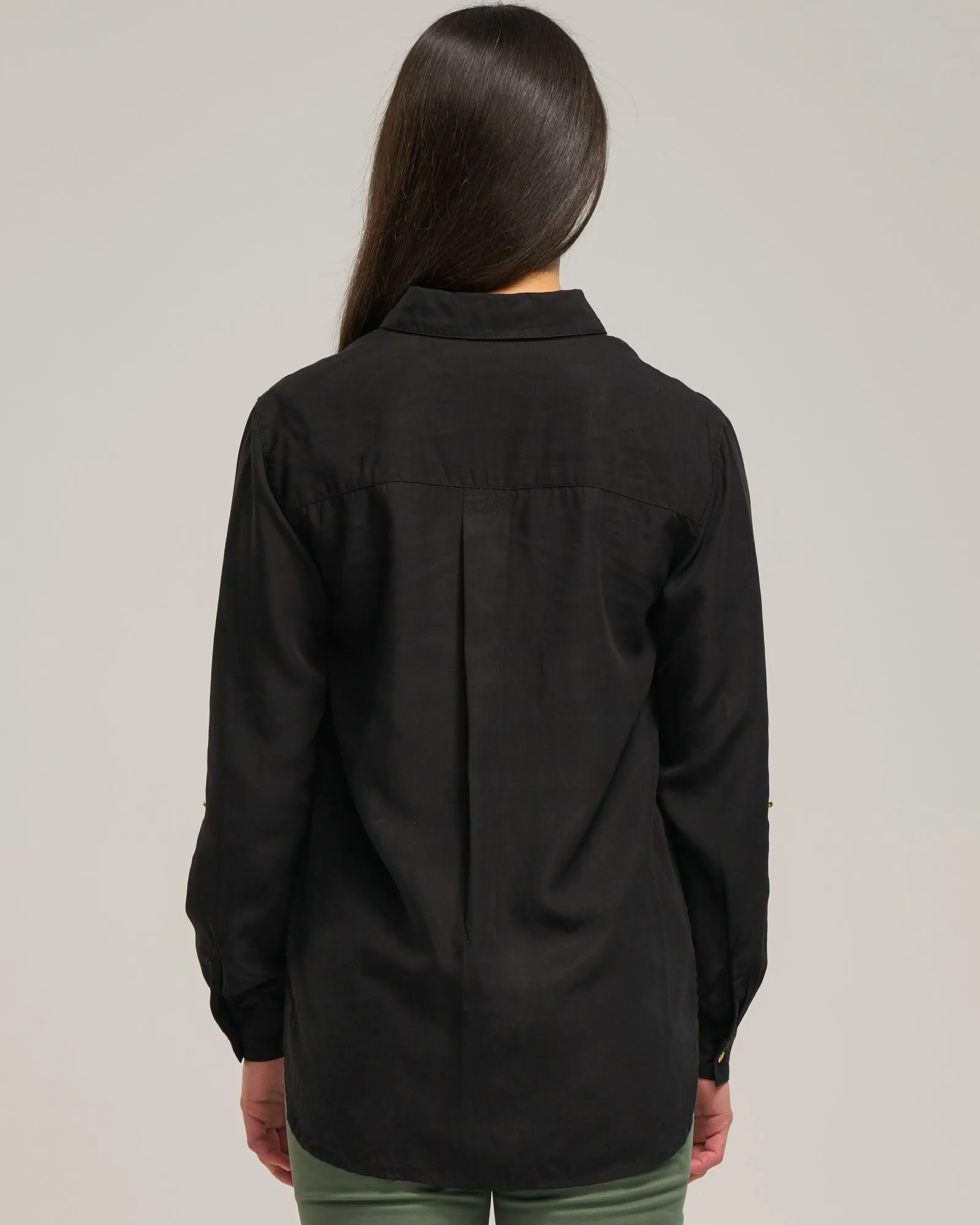 LYOCELL LINEN POCKET SHIRT