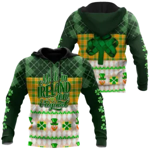 Made In Ireland 100% Original Shamrock Patrick Day All Over Printed Shirt