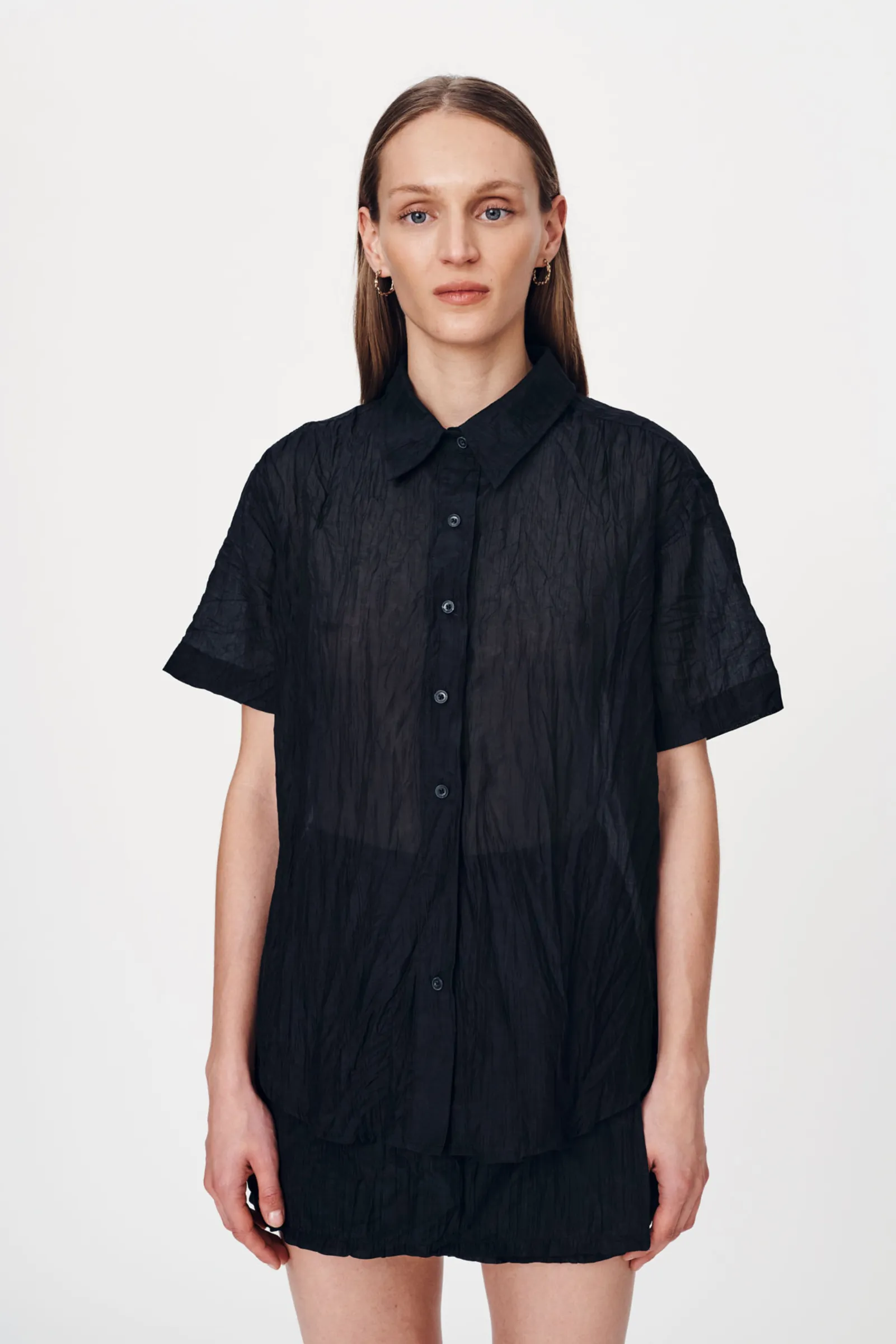 Mason Silk Shirt - Black