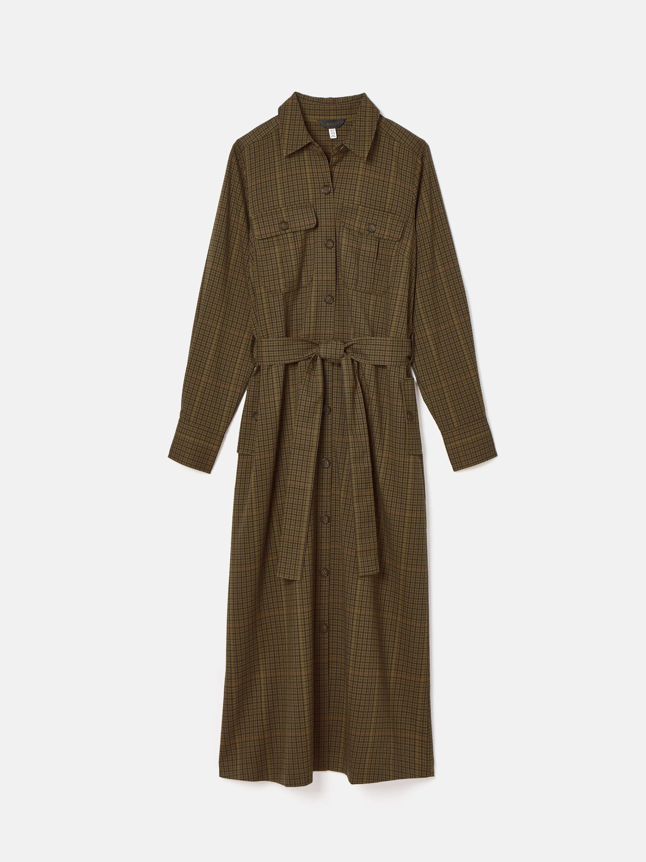 Meredith Check Midi Shirt Dress