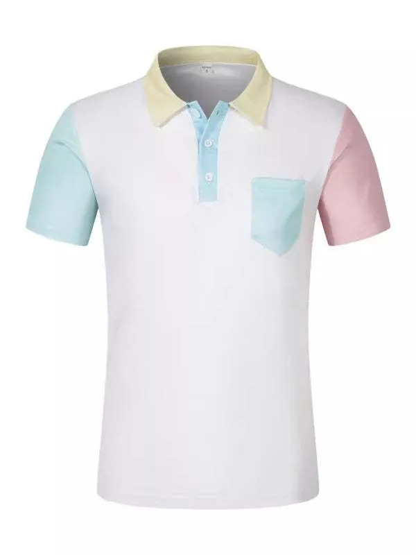 New fashionable and versatile casual lapel polo shirt