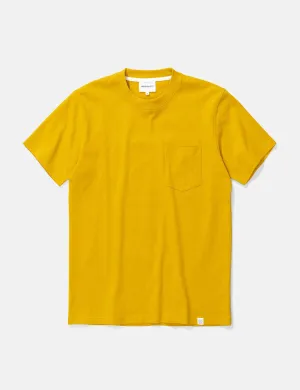 Norse Projects Johannes Pocket T-Shirt - Montpellier Yellow