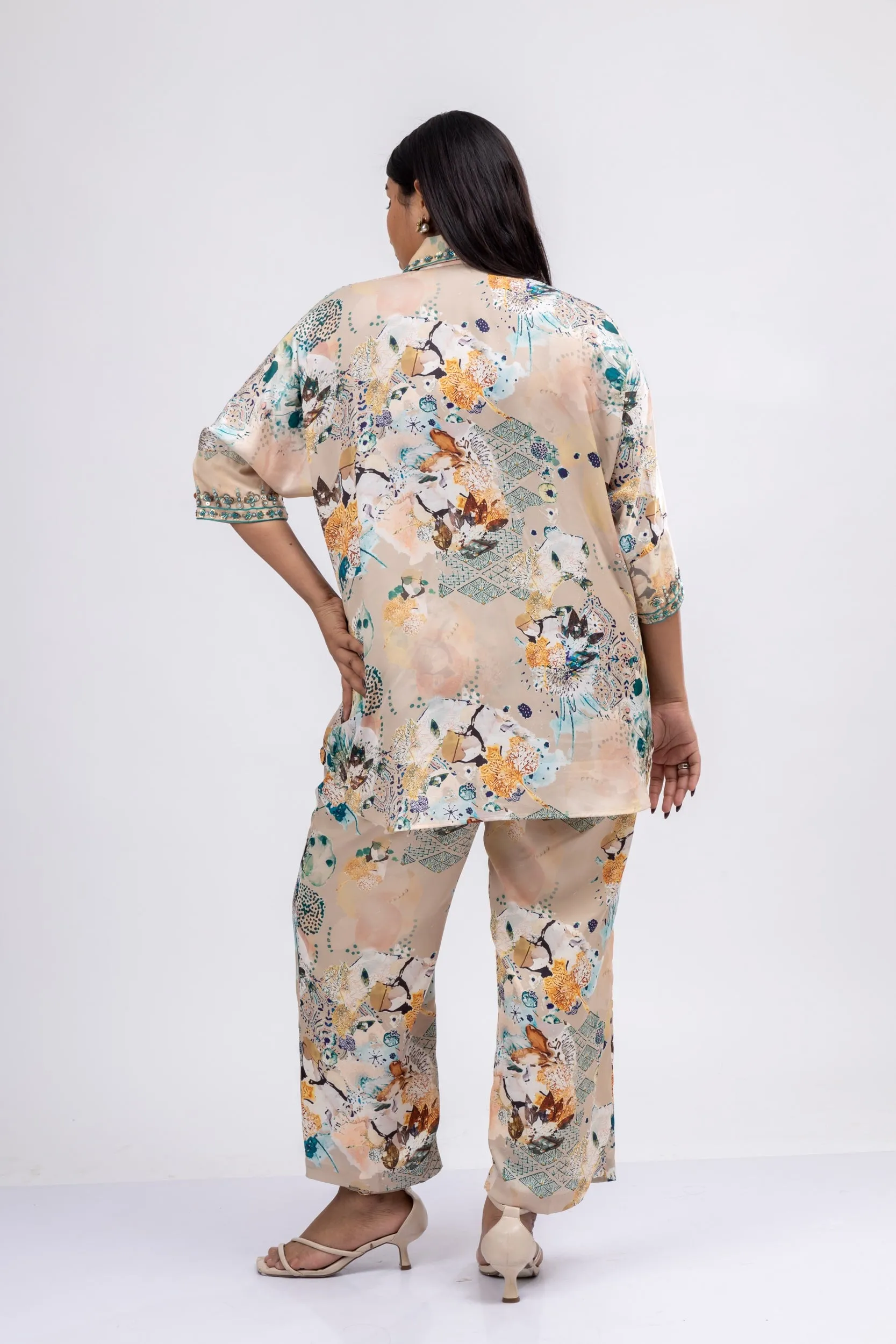 Ophelia 3/4th Printed Co-ord Set