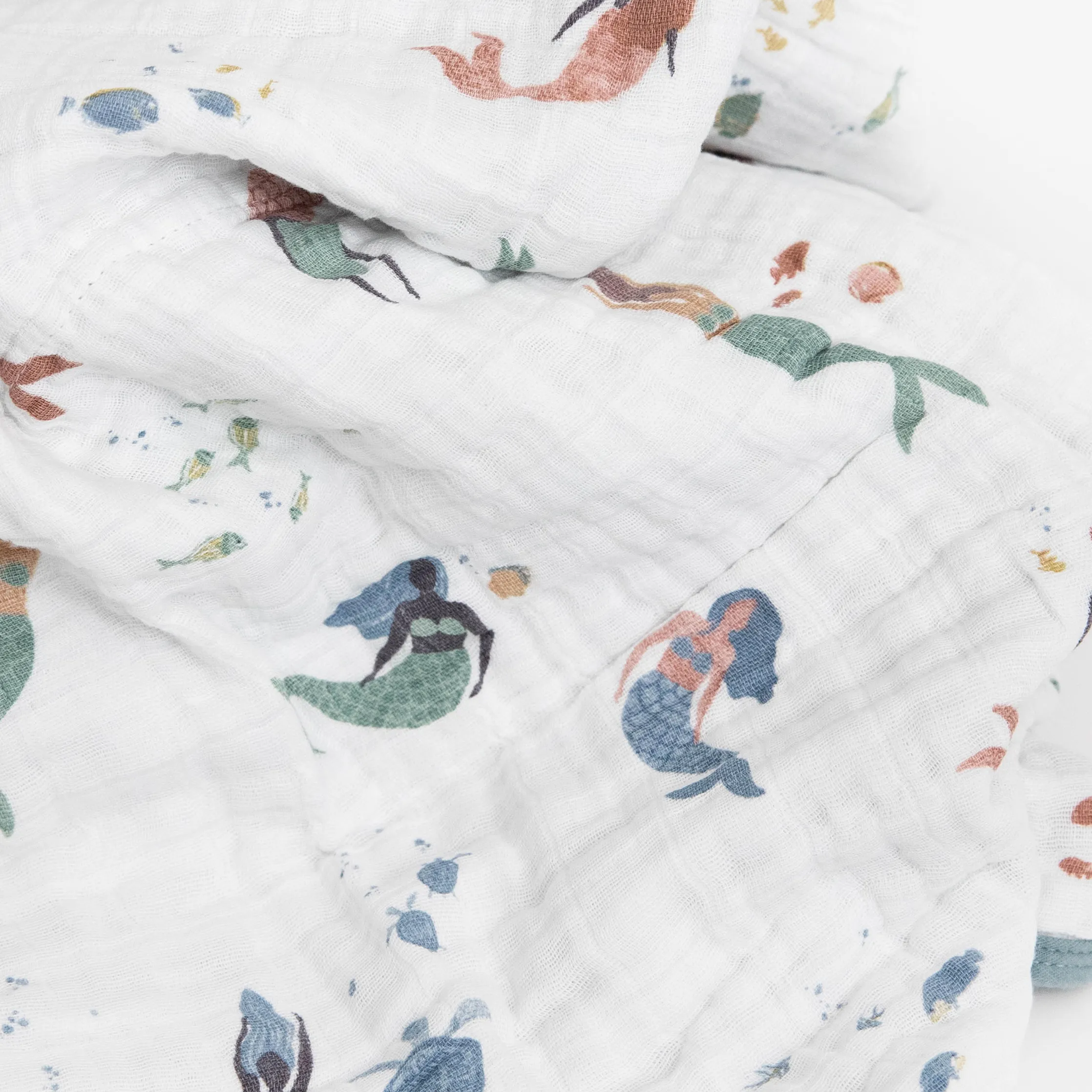 Original Cotton Muslin Quilt - Mermaids