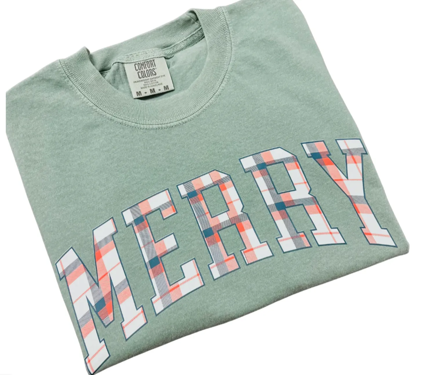 Plaid Merry Graphic Tee