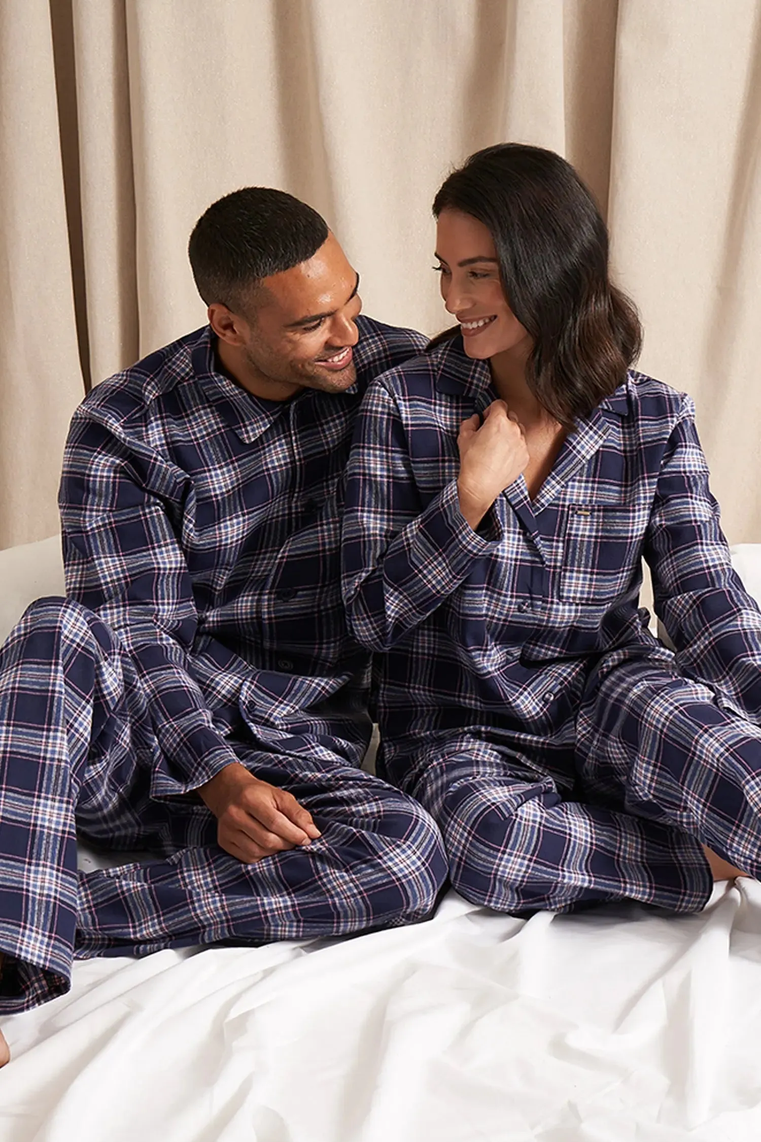 Plaid Pyjama Set in Midnight