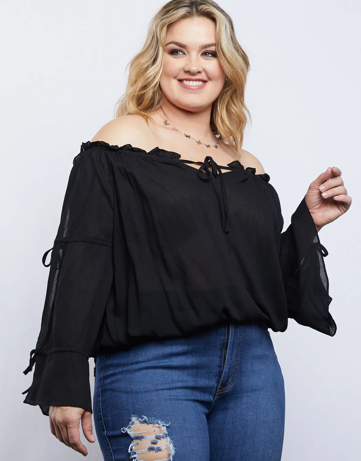 Plus Size Alana Long Sleeve Top