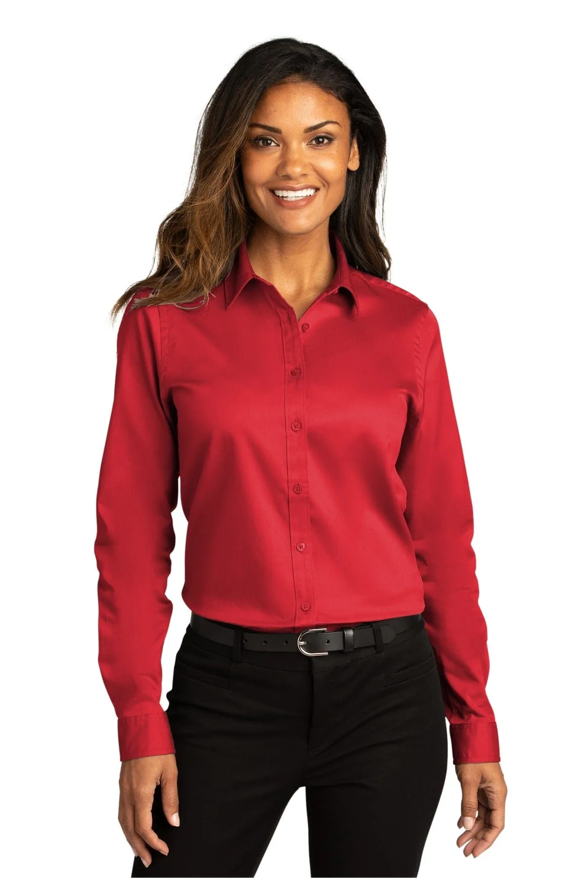 Port Authority ®  Ladies Long Sleeve SuperPro React ™ Twill Shirt. LW808