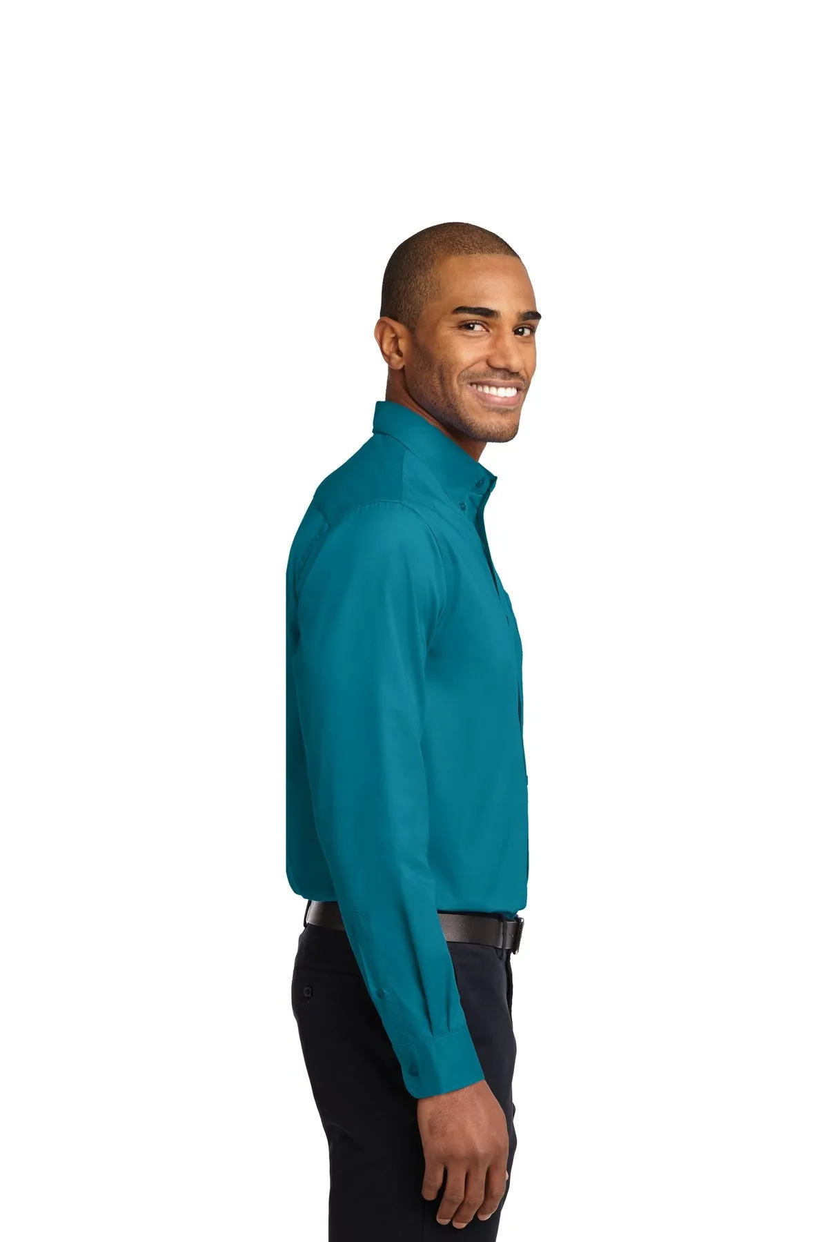 Port Authority Tall Custom Easy Care Shirts, Teal Green