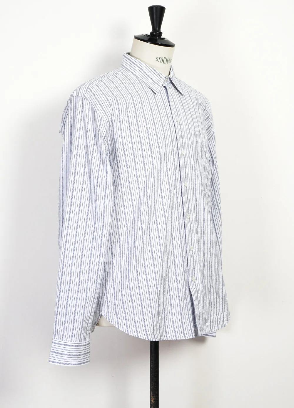 RAYMOND 29-46-3 | Relaxed Classic Striped Shirt | Agadir Blue