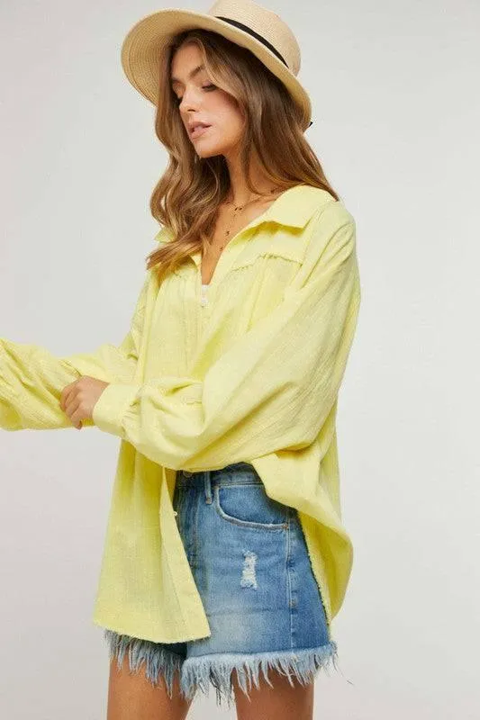 Relaxed Fit Cotton Shirt