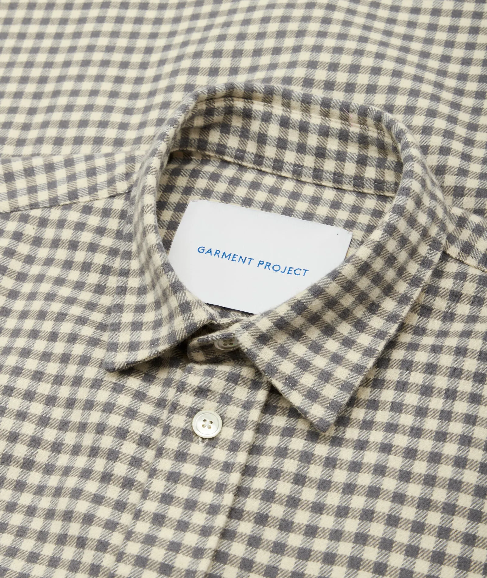 Relaxed Long Sleeved Shirt - Grey/Beige Check