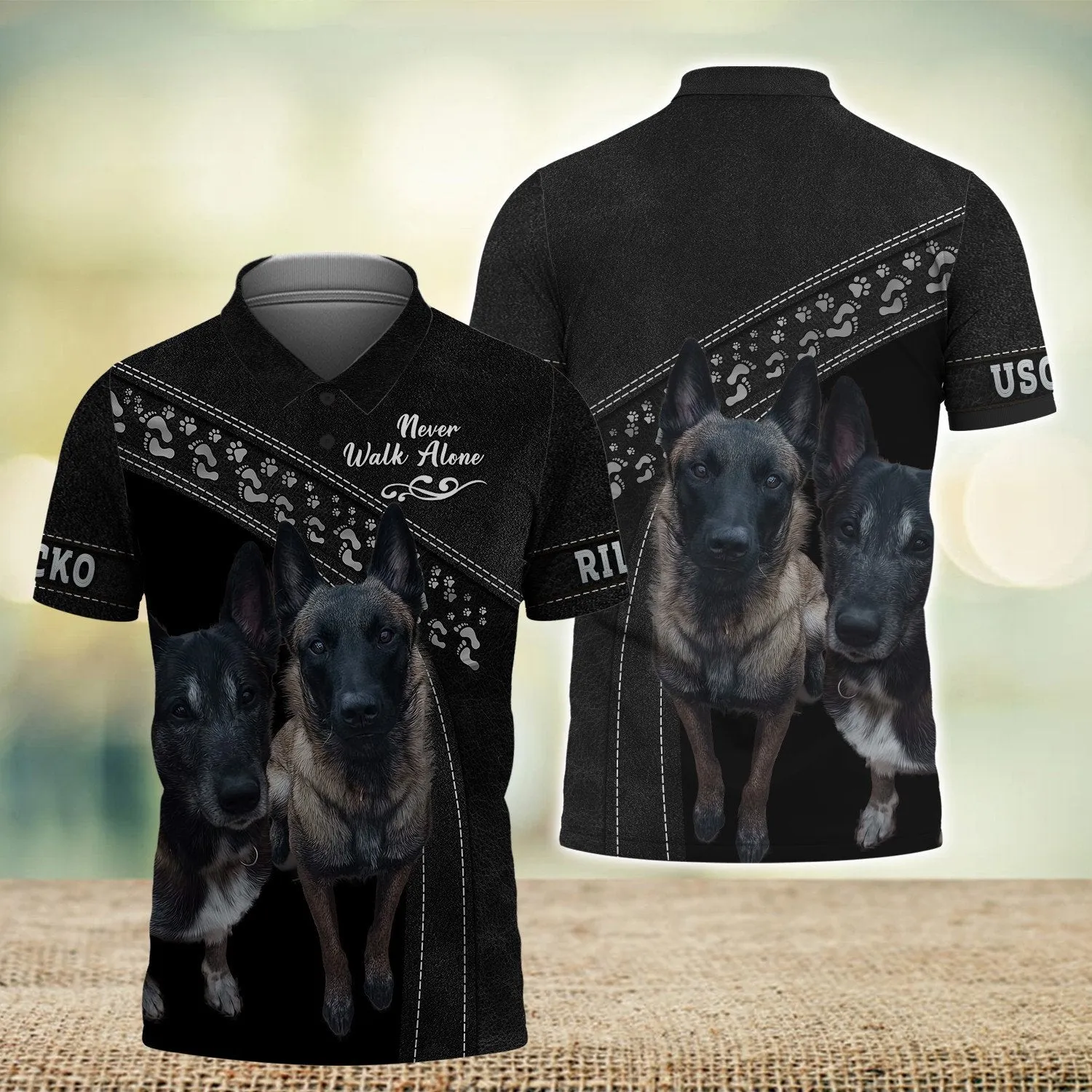 Riley And Uscko Lover Never Walk Alone, Shirt For Dog Lovers, Dog Memorial Gifts for loss of Dog