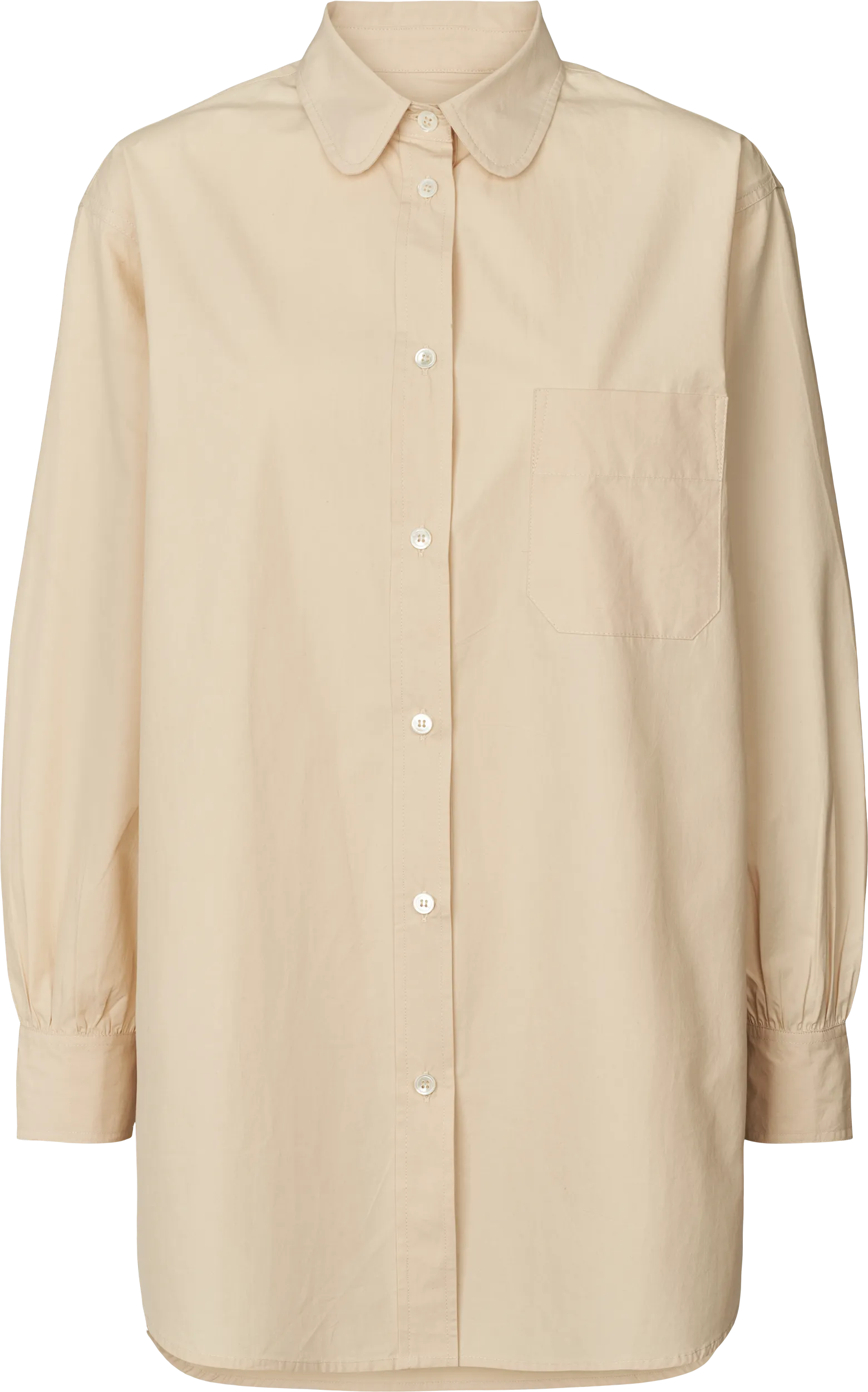 Rosa Shirt Poplin GOTS 243975 - Summer Sand