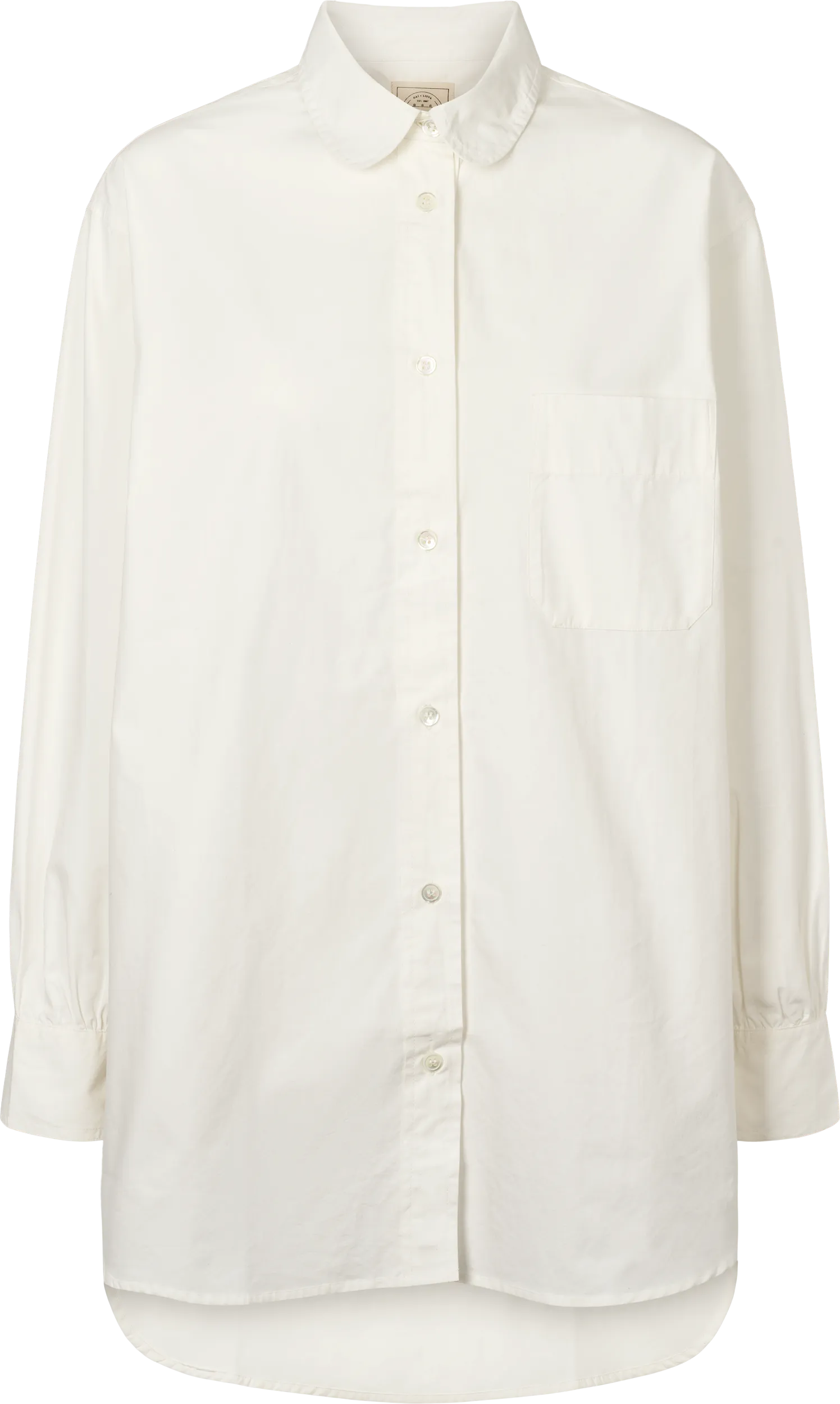 Rosa Shirt Poplin GOTS 243975 - Whisper White