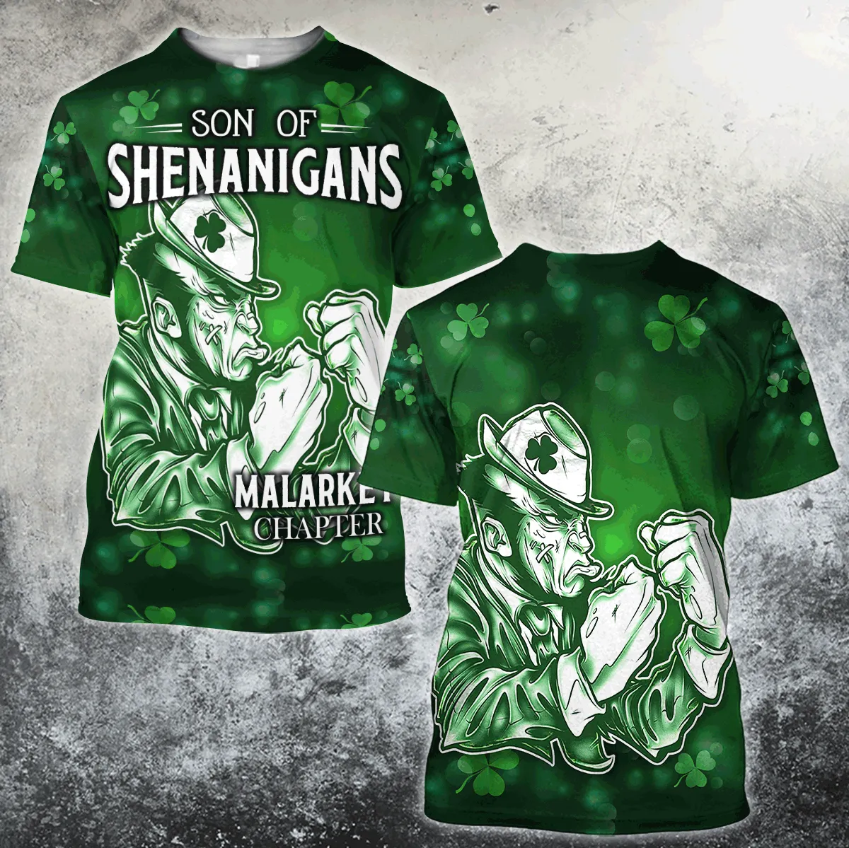 Son Of Shenanigans 3D All Over Printed Shirt, Malarkey Chapter Shamrock St. Patrick Day Shirt