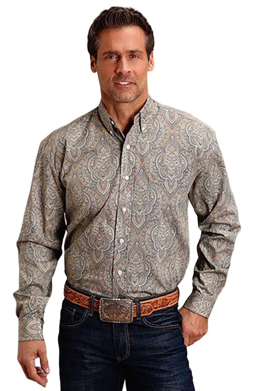 Stetson Men's Desert Paisley Multi-Colored Shirt