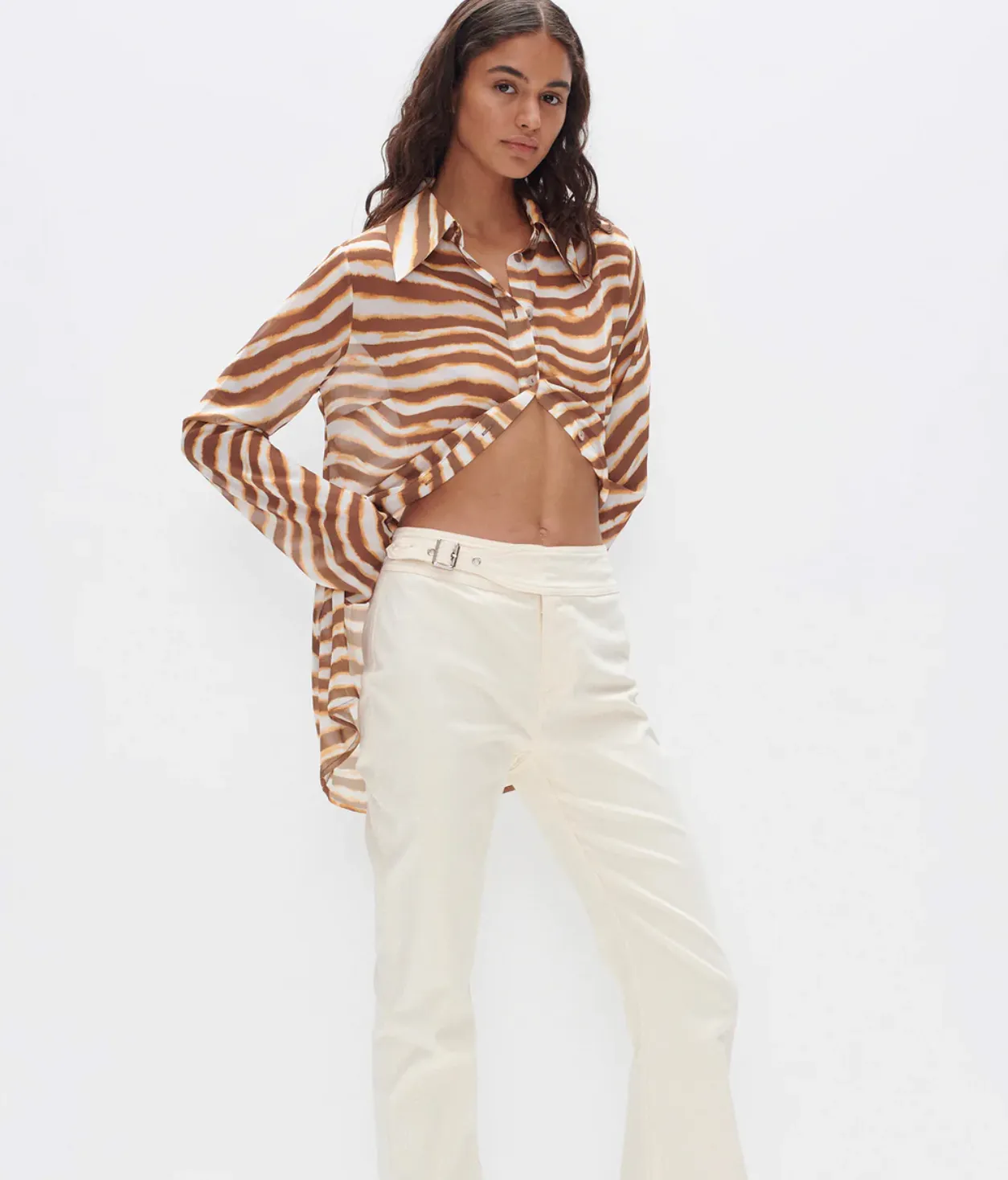 TAHLIA SHIRT - TIE DYE STRIPE