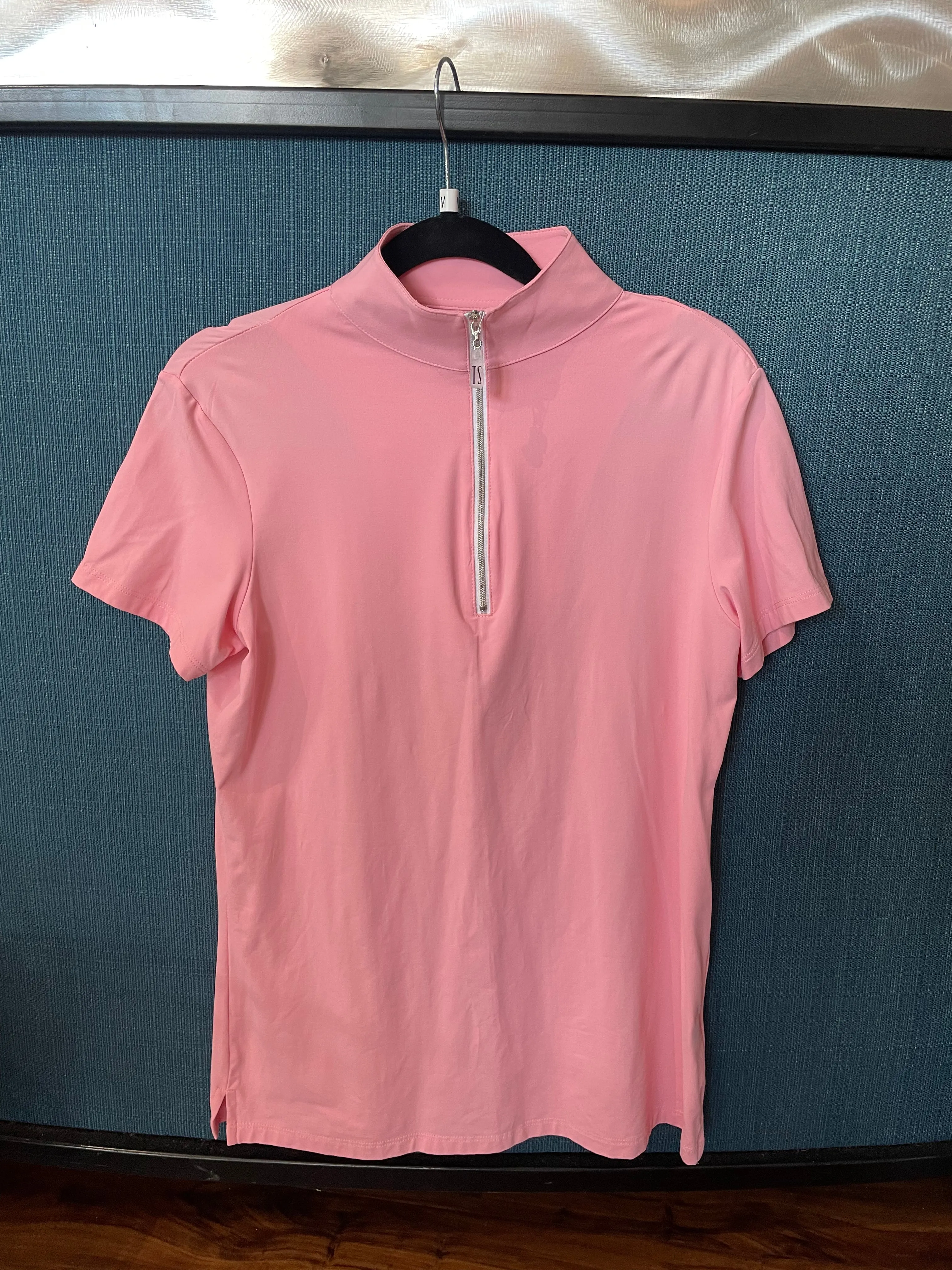 Tailored Sportsman Icefil Sunshirt SHORT Sleeve - Flamingo