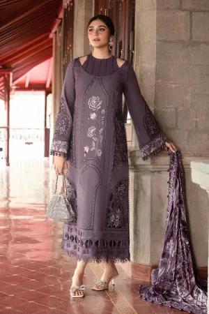 Winter Luxe'24 - 3 Piece Unstitched Embroidered Linen Suit | DL-1202