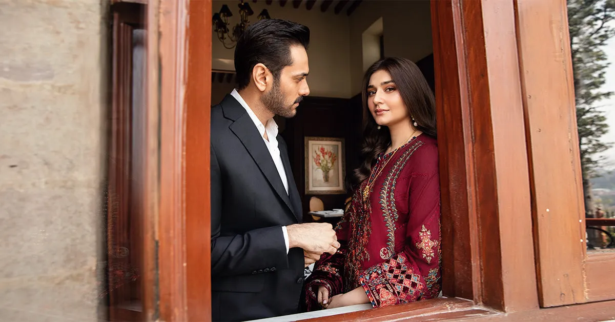 Winter Luxe'24 - 3 Piece Unstitched Embroidered Twill Linen Suit | DL-1210