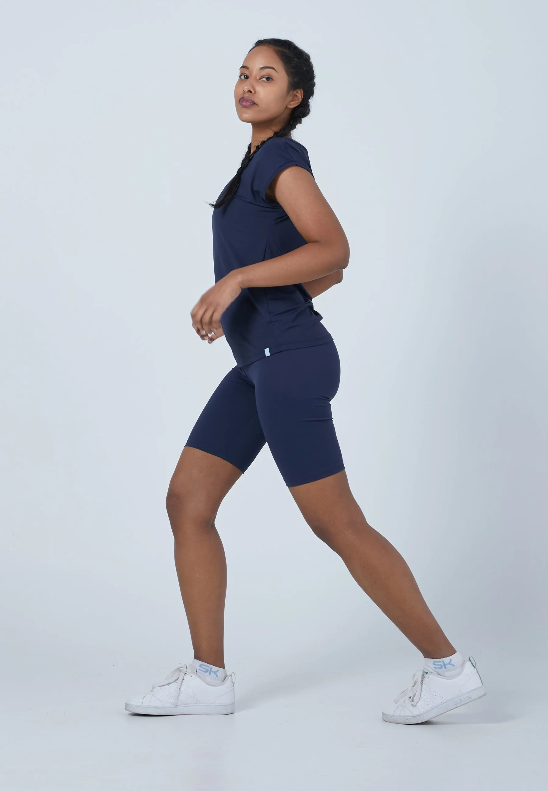 Women Tennis Shirt loose-fit, navy blue