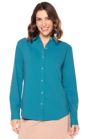 Women's Hepburn Shirt  |  Tahitian Teal