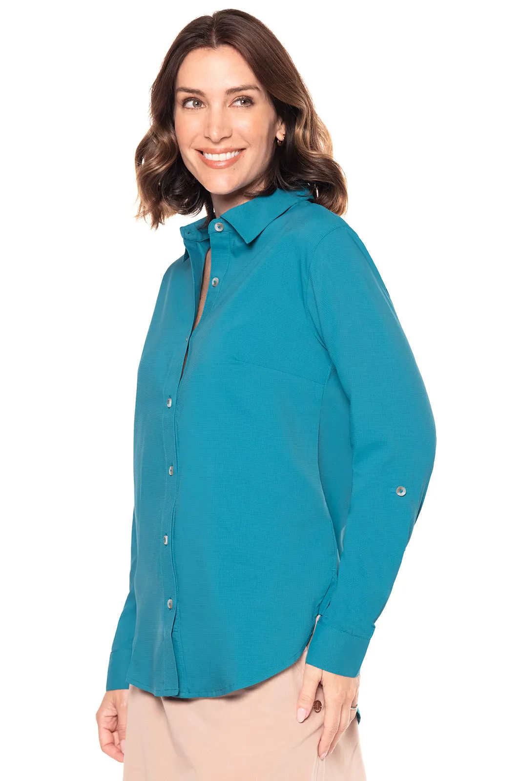 Women's Hepburn Shirt  |  Tahitian Teal