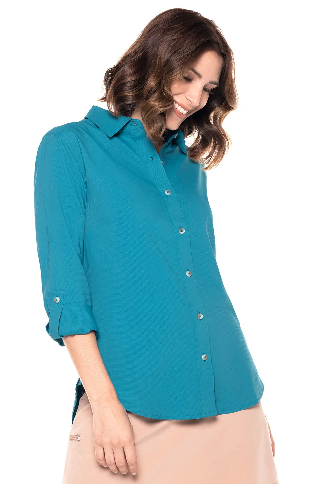 Women's Hepburn Shirt  |  Tahitian Teal