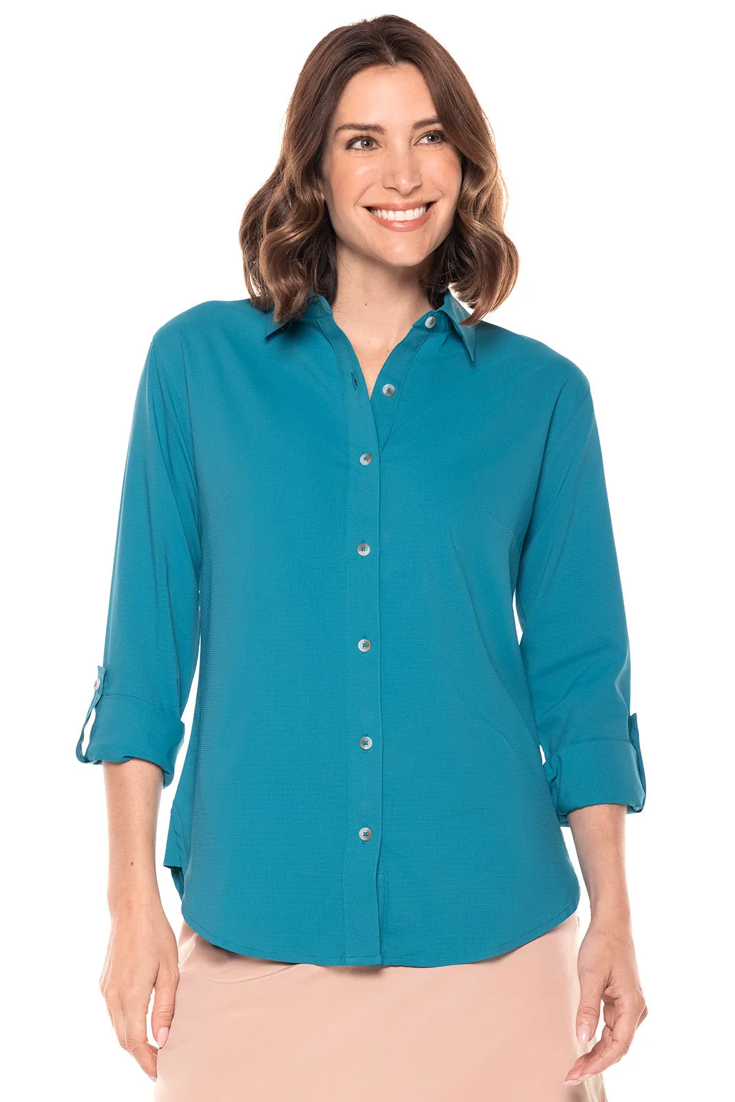 Women's Hepburn Shirt  |  Tahitian Teal