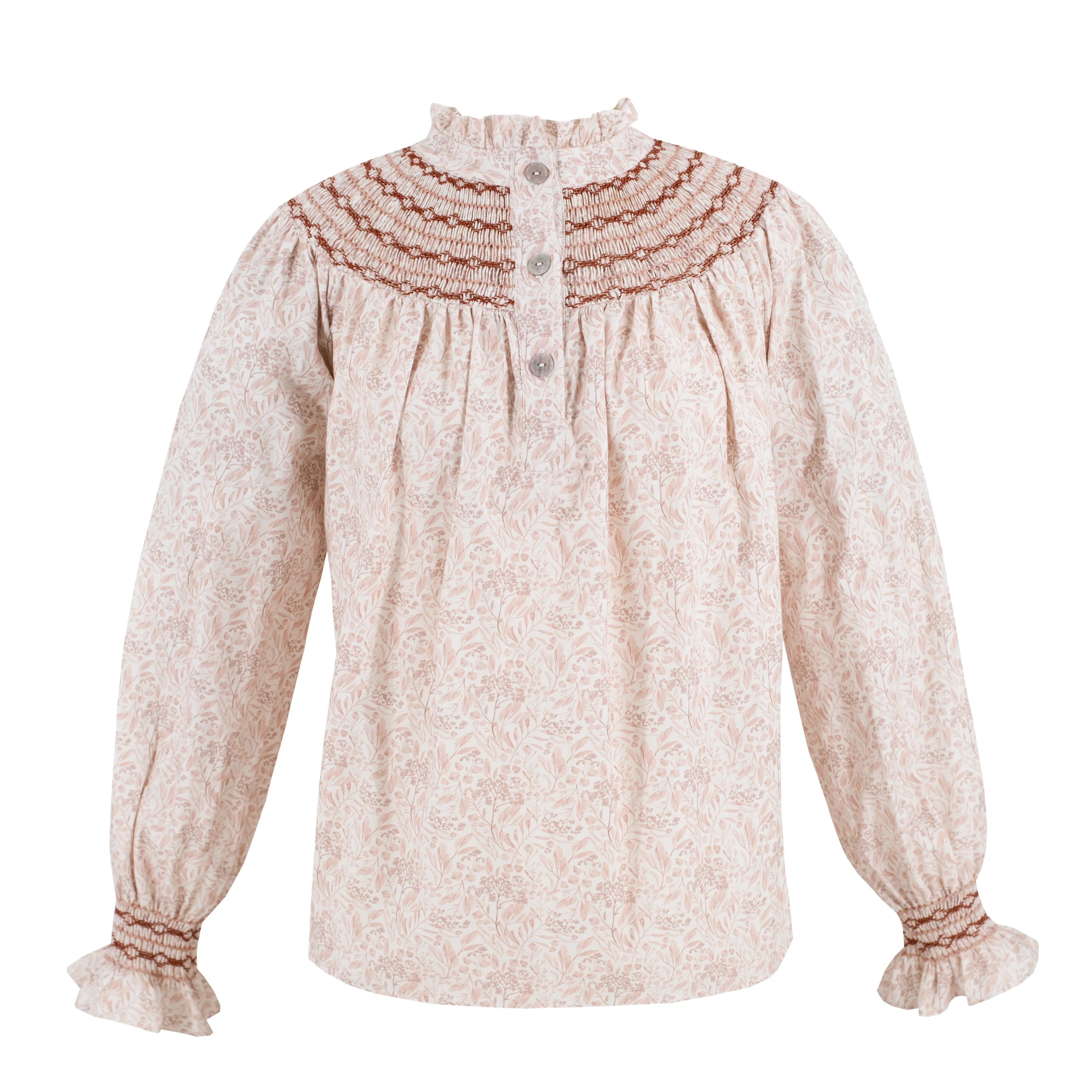 Women’s Louise Shirt - Chinoiserie Pumpkin