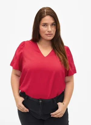 Zizzi Laru Blouse in Red